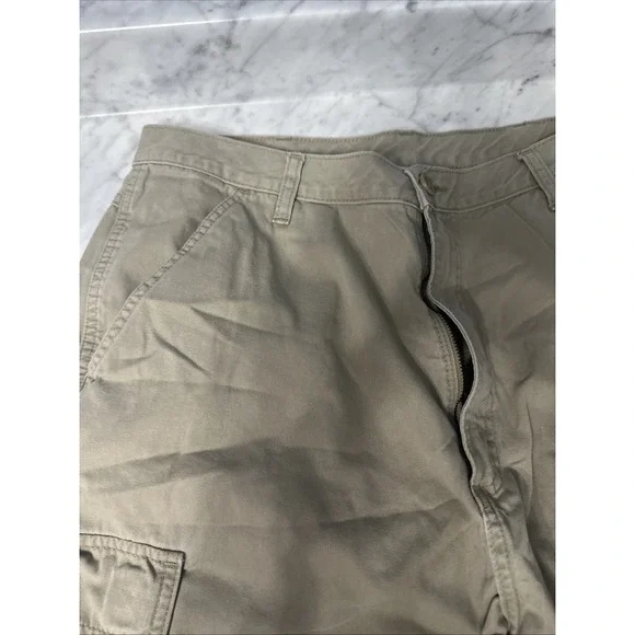 Wrangler Cargo Shorts Mens 34 60BPWGR Khaki Ripstop Outdoor Hiking - Picture 4 of 14